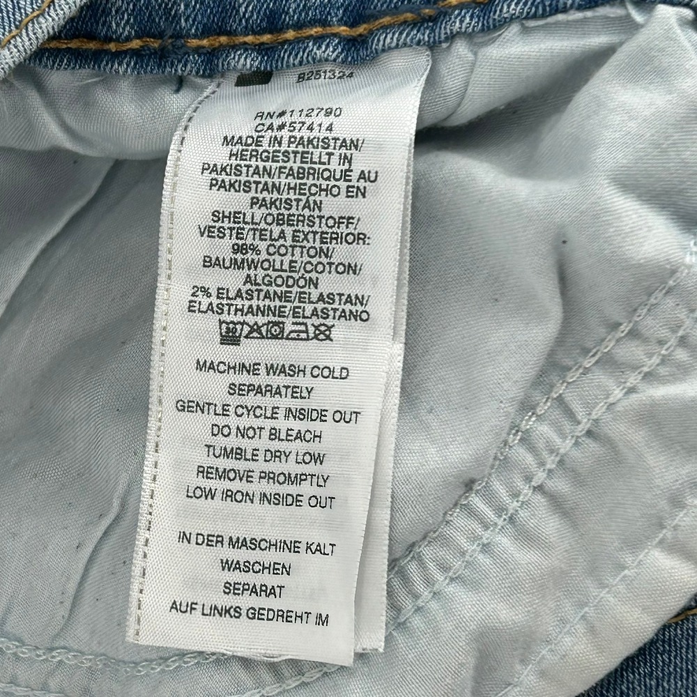 True Religion Ricky Relaxed Straight Blue Denim Jeans Mens 38x32 Horseshoe Flap - Picture 3 of 6